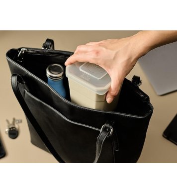 ekologická Miwa Chytrá krabička 350ml - tmavě šedá