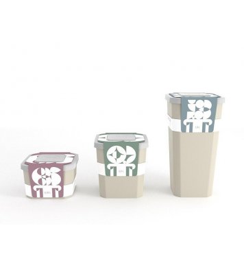 plastia hranatá Miwa Chytrá krabička 700ml - tmavě šedá