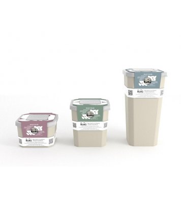 hranatá Miwa Chytrá krabička 1300ml - tmavě šedá