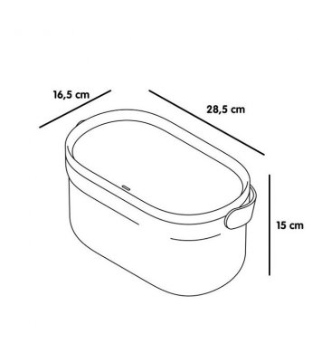 Nádoba na bioodpad - taupe 4l Plastia 4