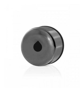 Náhradní víčko pro skleněné Equa láhve - black lesklé