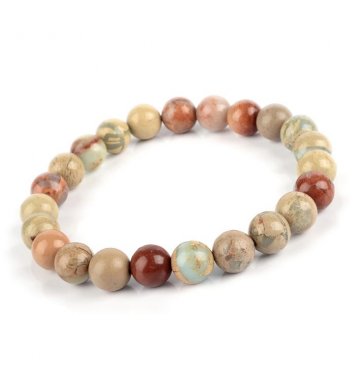 Náramek Jaspis aqua terra 8mm