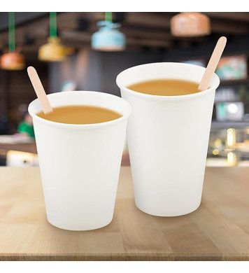 Papírový kelímek bílý 73mm 0,18l S (50ks) na kávu