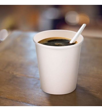 Papírový kelímek bílý cappuccino praha