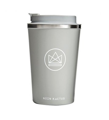 Neon Kactus Designový termohrnek 380ml - šedý