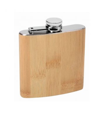 Nerezová butylka s bambusovým potahem 175ml