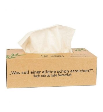 Pandoo Bambusové kapesníky 3-vrstvé 100ks - II.jakost