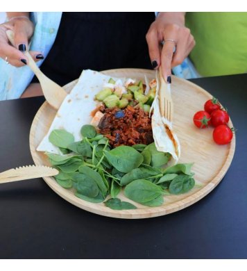 Pandoo Bambusový talíř 30cm 3