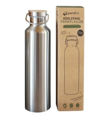 Pandoo Nerezová termoska s bambusovým víčkem 1000ml