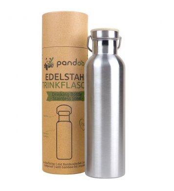 Pandoo Nerezová termoska s bambusovým víčkem 750ml