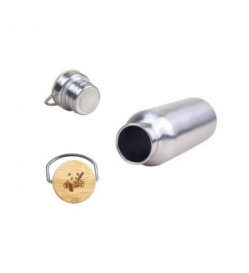 Kvalitní nerezová termoska s bambusovým víčkem