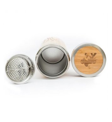 Pandoo Vakuová termoska na čaj s nerezovým sítkem 360ml