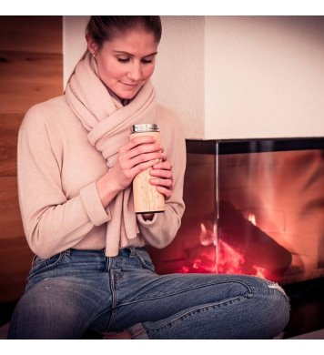 Pandoo Vakuová termoska na čaj s nerezovým sítkem 360ml