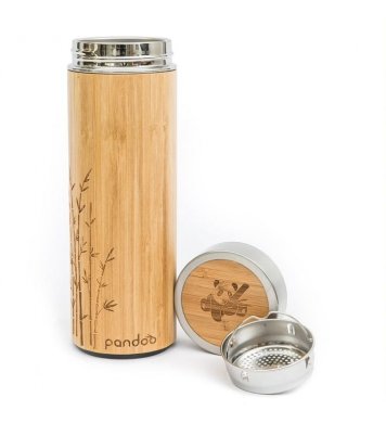 Pandoo Vakuová termoska na čaj s nerezovým sítkem 480ml