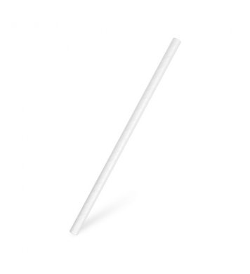 Papírová Bílá brčka Jumbo 8mm x 20cm (100ks) wimex 2