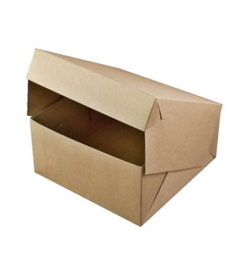 Papírová dortová krabice kraft 20x20x10cm