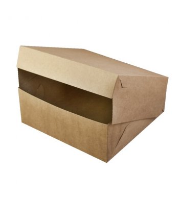 Papírová dortová krabice kraft 22x22x9cm (50ks) 1