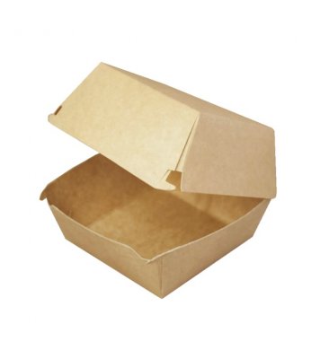 Papírová kraft krabička na burger 16x15x10cm (125ks) 1