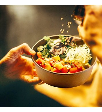 Papírová kraft miska BOWL 1100ml 185mm (50ks) wimex 1