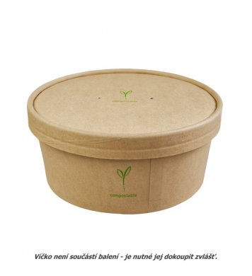 Papírová kraft miska BOWL 750ml (50ks) 1