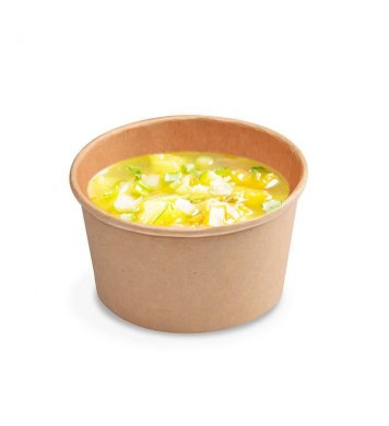 Papírová miska kraft 350ml 115mm PAP/PE (50ks) 2