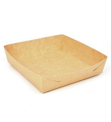 Papírová miska na Burger a hranolky 13x13cm (25ks)