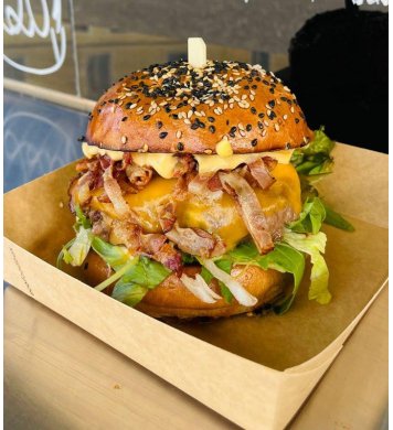 Papírová miska na Burger i hranolky 13x13cm (25ks) optys