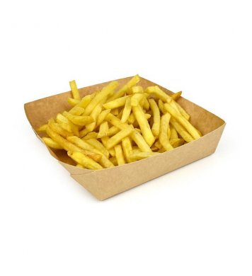 Papírová miska na Burgery hranolky 13x13cm (25ks) eco box