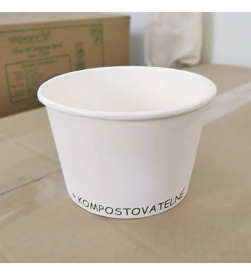 Papírová miska na polévku 450ml (50ks) Bio Obal 3