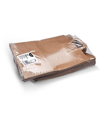 wimex hnědá velká Papírová taška kraft recykl. - 32x16x39cm (50ks)