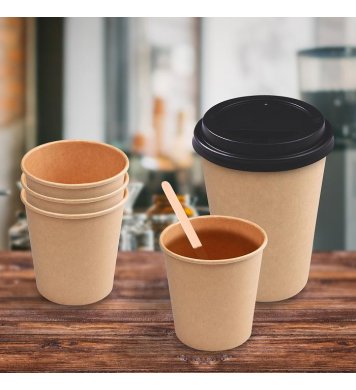 Papírový kelímek kraft 90mm 0,35l L (50ks) wimex 4