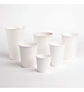 Papírový kelímek bez plastů Bílý hit office