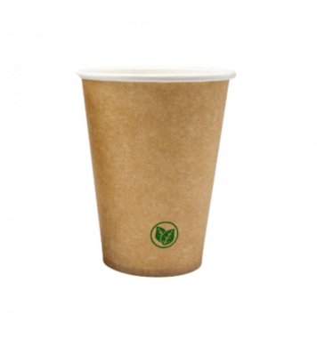 Papírový kelímek bez plastů Kraft 0,18l ⌀70mm (50ks)