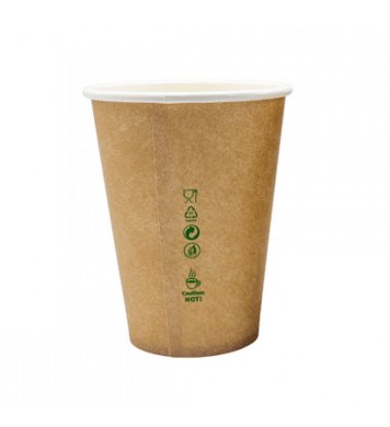 Papírový kelímek bez plastů Kraft 0,18l 70mm (50ks) 1