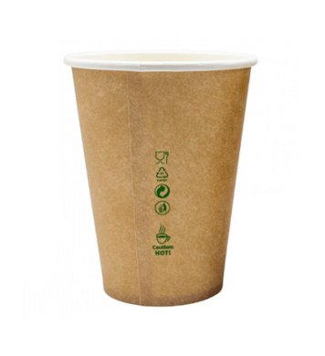 Papírový kelímek bez plastů Kraft 0,25l 80mm (50ks) 1