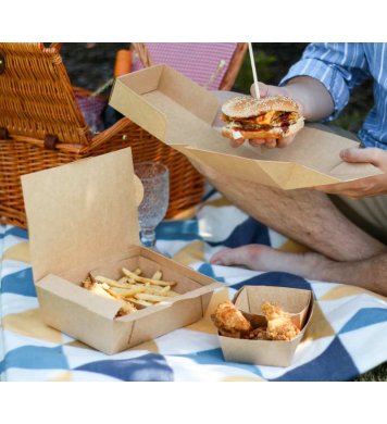 Eko jednorázový box papírový na jídlo