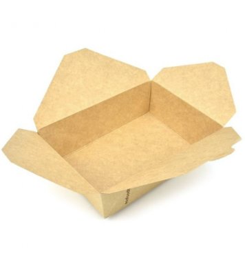 Papírový kraft box na jídlo 1900ml psaníčko (25ks)