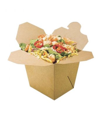Papírový kraft box na nudle 750ml (40ks) 2