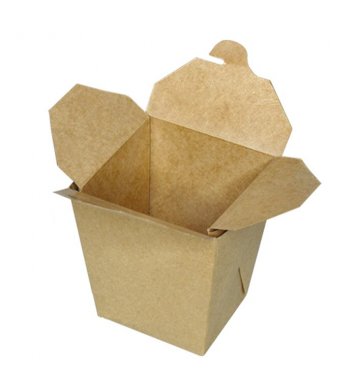 Papírový kraft box na nudle 750ml (40ks)