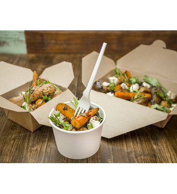 Papírový kraft box - 21x16x6,5cm (200ks) Red Weed