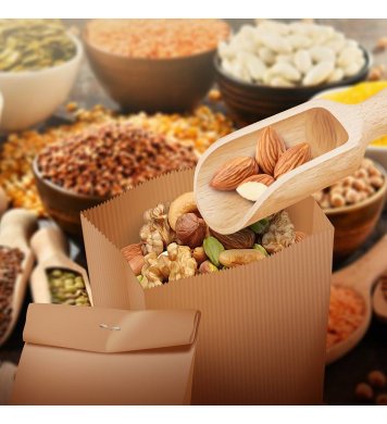 Papírový kraft sáček 10x5x22cm (100ks) 3