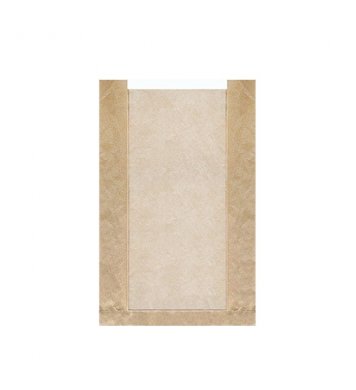 Papírový kraft sáček s okénkem 16+6x28cm (1000ks)