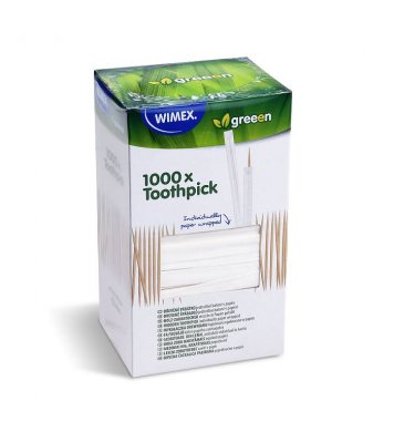 Párátko dřevěné 2x65mm hygienicky balené (1000ks) wimex