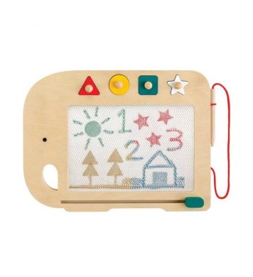 Petit Collage Dřevěná magnetická kreslící tabulka