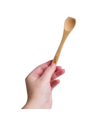 Sada 6 kusů lžiček krátkých na čaj z bambusu