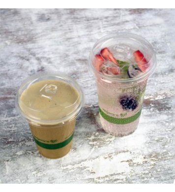 Víčko na kelímky vegware s otvorem dírou