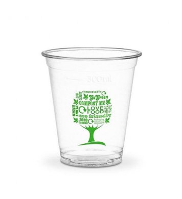 PLA Kelímek 340ml ⌀96mm Green tree BIO (50ks)