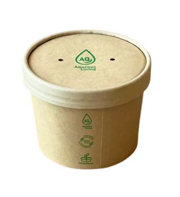 Papírové víčko pro polévkové kelímky (50ks) Eco Cups