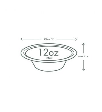 Polévková miska 300ml z cukrové třtiny (50ks)