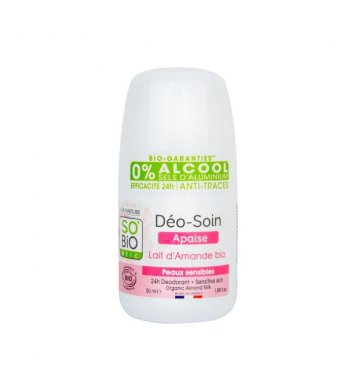 Přírodní deodorant 24h zklidňující - mandlové mléko 50ml SO´BiO